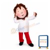 Elf Boy With Red Hair Mascot Costume