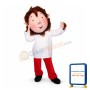 Elf Boy With Red Hair Mascot Costume