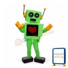 Green Robot Mascot Adult Costume