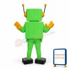 Green Robot Mascot Adult Costume