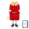 Cartoon Red Box Mascot Adult Costume