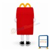 Cartoon Red Box Mascot Adult Costume