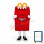 Cartoon Red Box Mascot Adult Costume 