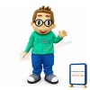 Boy With Glasses Mascot Adult Costume