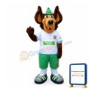 Smiling Brown Dog With Big Ears Mascot Adult Costume