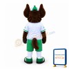 Smiling Brown Dog With Big Ears Mascot Adult Costume
