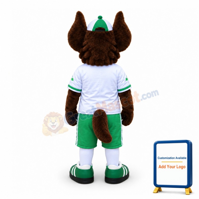 Smiling Brown Dog With Big Ears Mascot Adult Costume