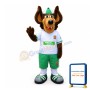 Smiling Brown Dog With Big Ears Mascot Adult Costume