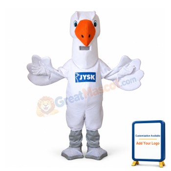 Big White Pigeon Mascot Adult Costume