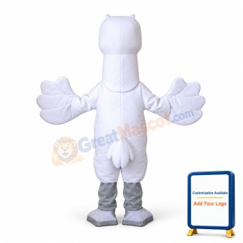 Big White Pigeon Mascot Adult Costume