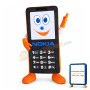 Giant Black Mobile Phone Mascot Adult Costume