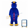 Blue & Yellow Dinosaur Mascot Adult Costume