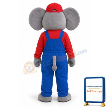 Adult Size Elephant Mascot Animal Fancy Dress Costume