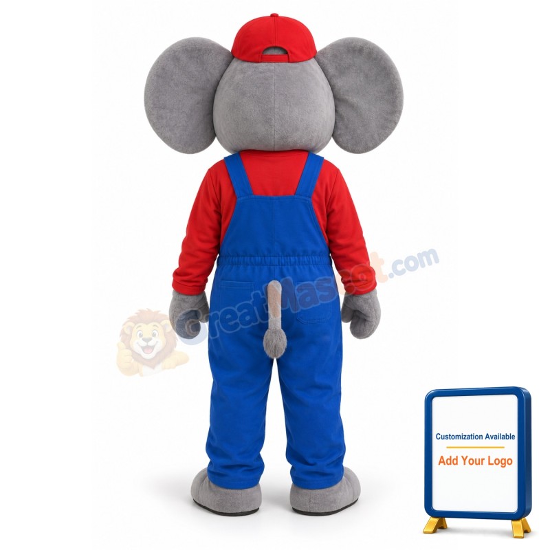 Adult Size Elephant Mascot Animal Fancy Dress Costume
