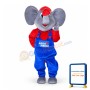 Adult Size Elephant Mascot Animal Fancy Dress Costume