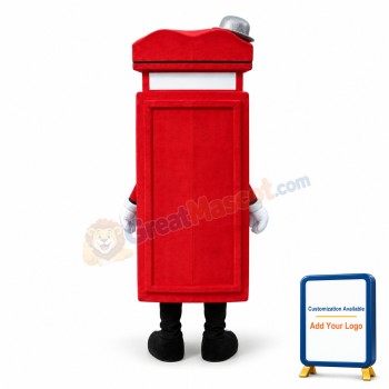 Advertising Yes-t Telephone Booth Lightweight Mascot Costume