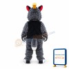 Adult Plush Gray Bear Mascot Adult Costume