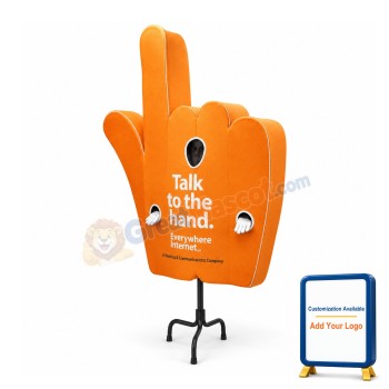 Deluxe Orange Hand-shaped Mascot Adult Costume