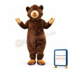 Friendly Adult Plush Brown Bear Mascot Costume