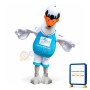 Adult White & Blue Swan Mascot Costume