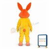 Orange & Yellow Rabbit With Carrot Mascot Costume