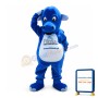 Adult Blue Cattle Mascot Costume