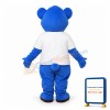 Adult Cartoon Blue Bear Mascot Costume