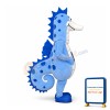 MOSiRuGdańsk the Blue Seahorse Mascot Costume