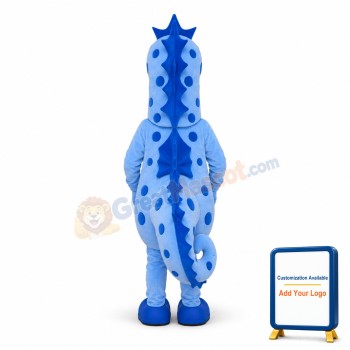 MOSiRuGdańsk the Blue Seahorse Mascot Costume