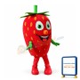 Giant Cartoon Strawberry Mascot Adult Costume
