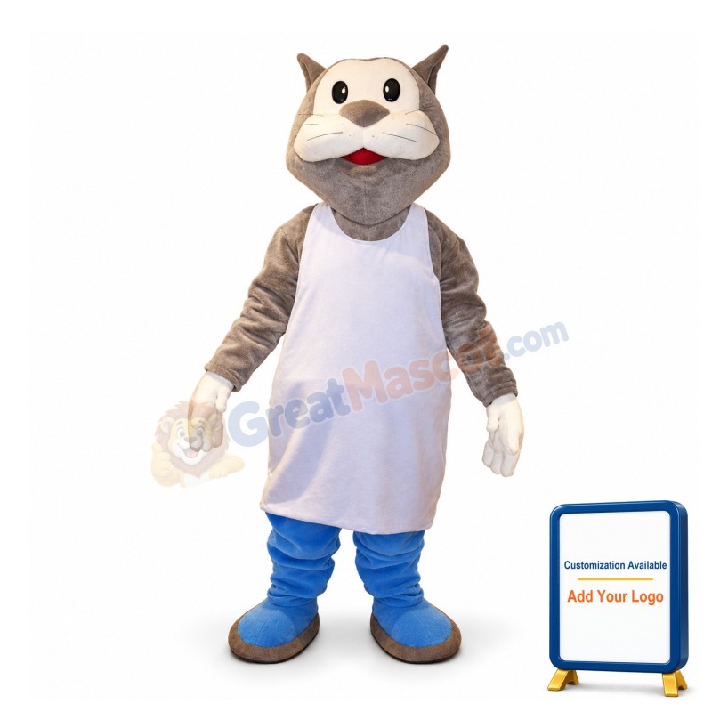 Brown Cat Mascot Adult Costume