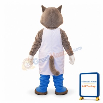 Brown Cat Mascot Adult Costume
