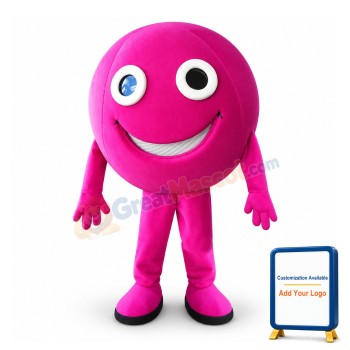 Rose Red Ball Mascot Adult Costume 