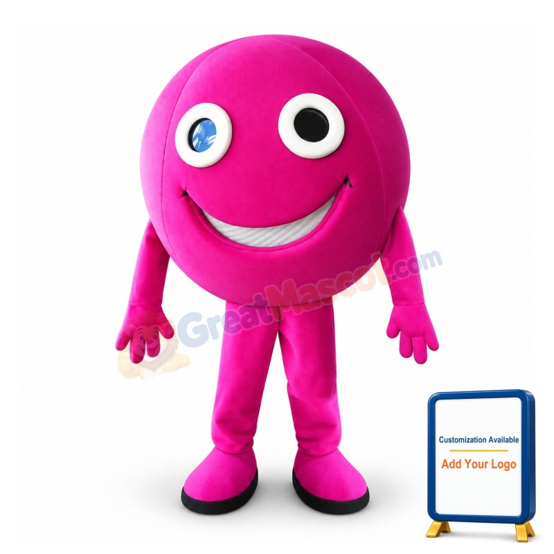 Rose Red Ball Mascot Adult Costume 