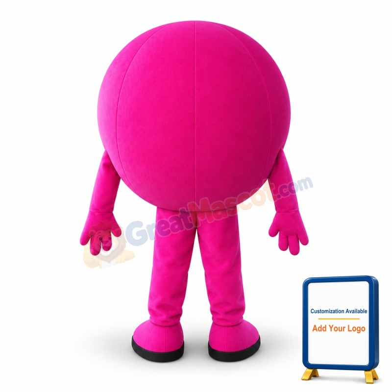 Rose Red Ball Mascot Adult Costume