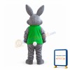 Adult Plush Gray Rabbit Mascot Costume