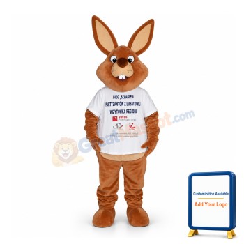 Adult Size Brown Rabbit Mascot Costume