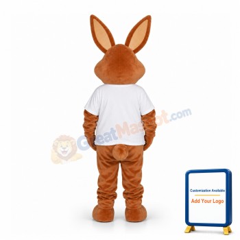 Adult Size Brown Rabbit Mascot Costume