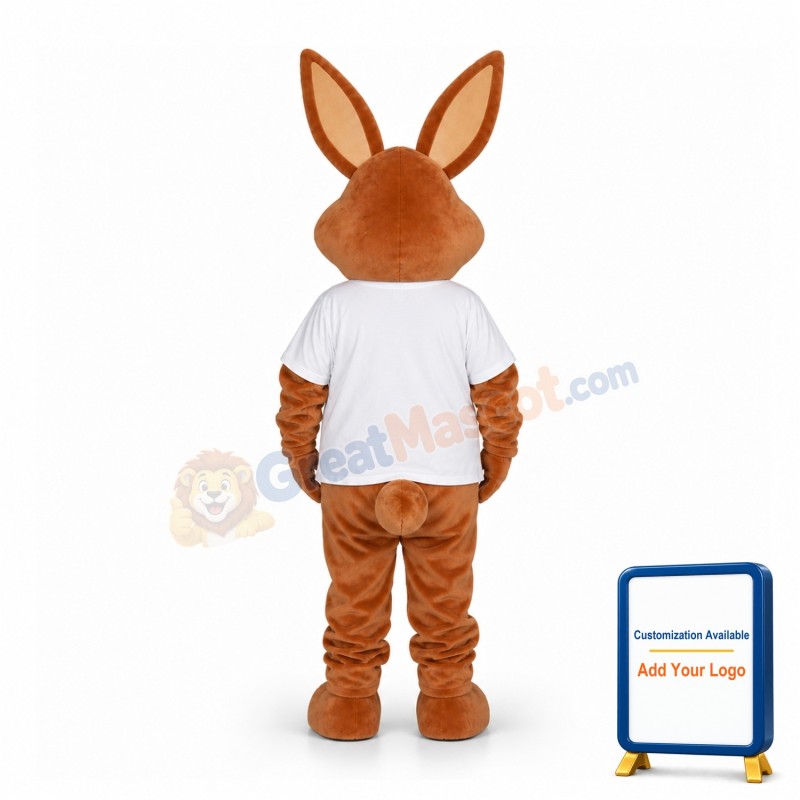 Adult Size Brown Rabbit Mascot Costume