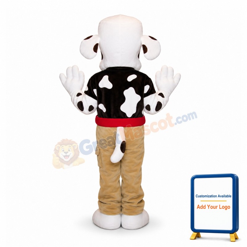 Adult Size Cute Dalmatian Mascot Animal Fancy Dress Costume