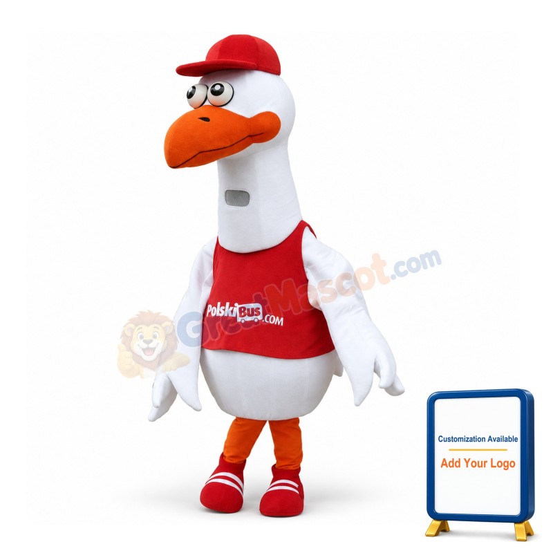 Ziggy the Seven-foot Stork Mascot Costume
