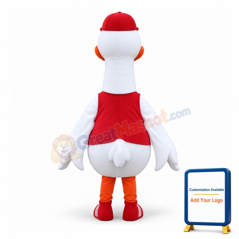 Ziggy the Seven-foot Stork Mascot Costume