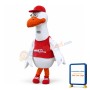 Ziggy the Seven-foot Stork Mascot Costume