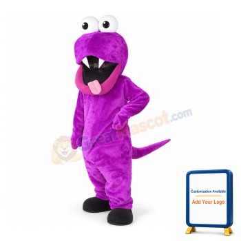 Adult Purple Monster With Big Mouth Mascot Costume
