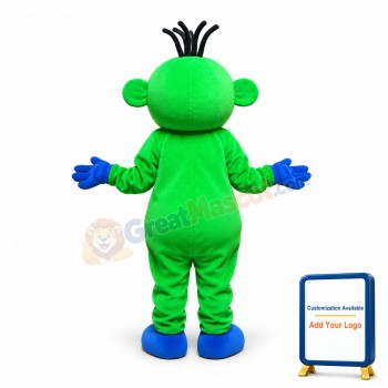 Adult Size Green Baby With Big Nose Mascot Costume