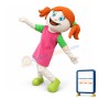 Little Girl In Pink Dress Mascot Adult Costume