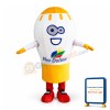 Giant Light Bulb Cartoon Mascot Adult Costume
