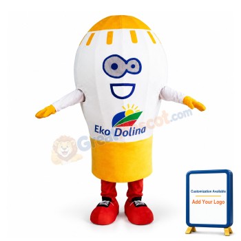 Giant Light Bulb Cartoon Mascot Adult Costume
