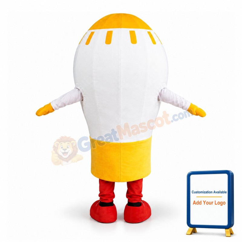 Giant Light Bulb Cartoon Mascot Adult Costume