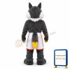 Adult Plush Gray Wolf Mascot Costume